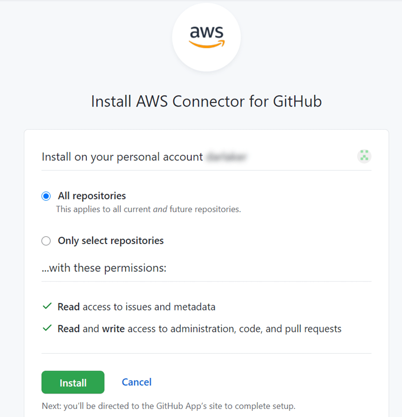Redshift GitHub - Install Button